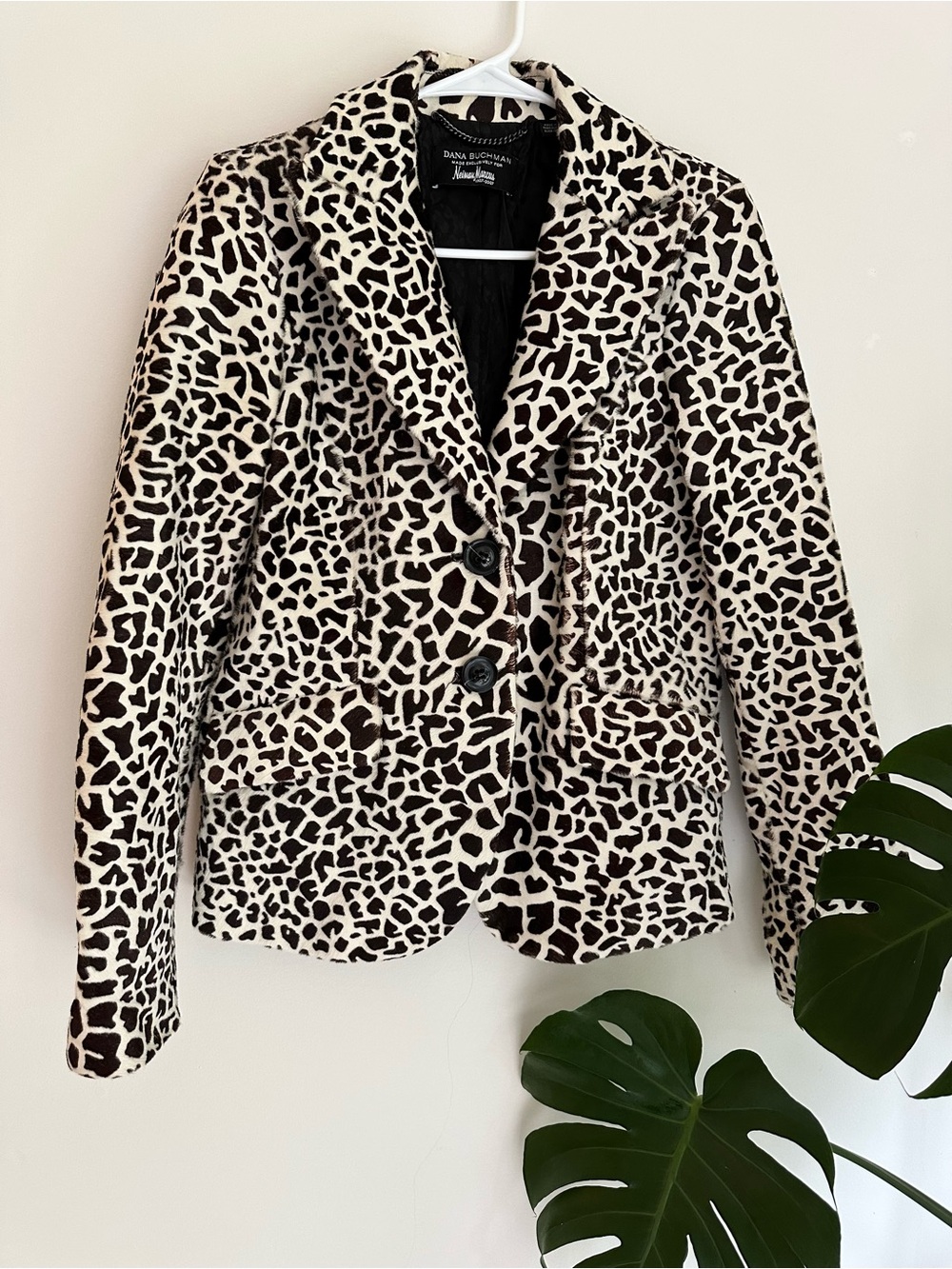 Dana Buchman-Exclusively for Neiman Marcus | Rare 100% Calf Hair Leopard Blazer